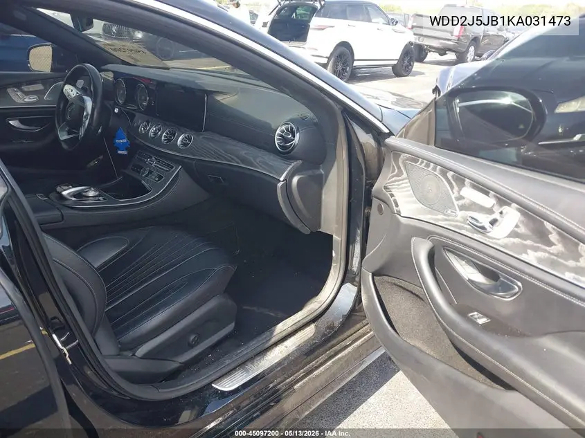 2019 Mercedes-Benz Cls 450 VIN: WDD2J5JB1KA031473 Lot: 45097200