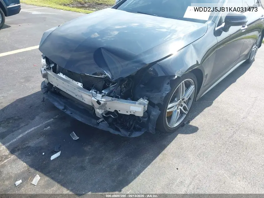 2019 Mercedes-Benz Cls 450 VIN: WDD2J5JB1KA031473 Lot: 45097200