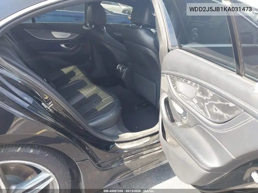 2019 Mercedes-Benz Cls 450 VIN: WDD2J5JB1KA031473 Lot: 45097200