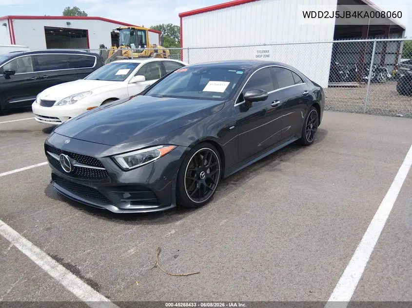 2019 Mercedes-Benz Cls 450 VIN: WDD2J5JB4KA008060 Lot: 45268433