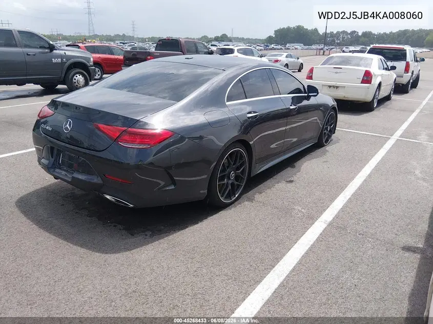 2019 Mercedes-Benz Cls 450 VIN: WDD2J5JB4KA008060 Lot: 45268433