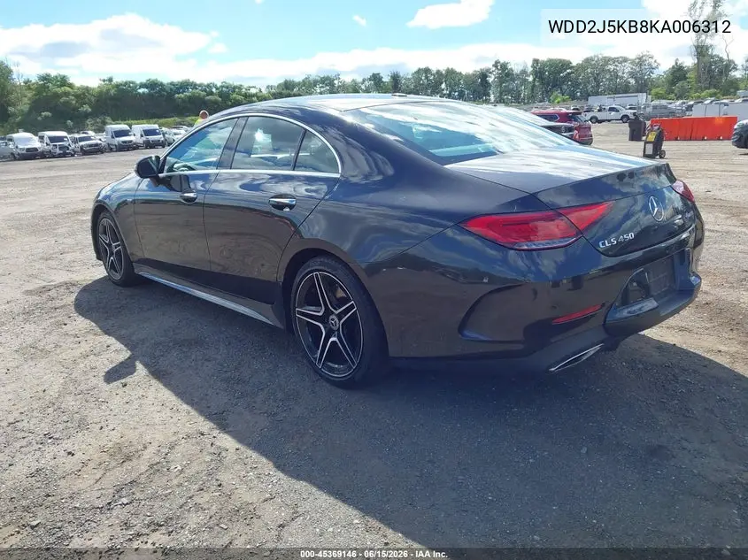 2019 Mercedes-Benz Cls 450 4Matic VIN: WDD2J5KB8KA006312 Lot: 45369146