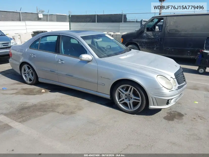 2005 Mercedes-Benz E 55 Amg VIN: WDBUF76J15A779496 Lot: 45437408