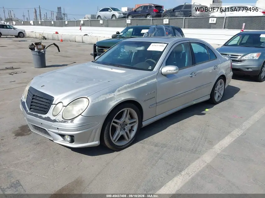 2005 Mercedes-Benz E 55 Amg VIN: WDBUF76J15A779496 Lot: 45437408