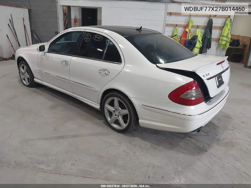 2007 Mercedes-Benz E 63 Amg VIN: WDBUF77X27B014460 Lot: 45227634