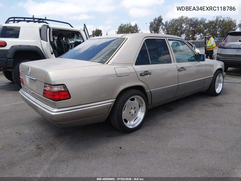 1994 Mercedes-Benz E 420 VIN: WDBEA34EXRC118786 Lot: 45550902