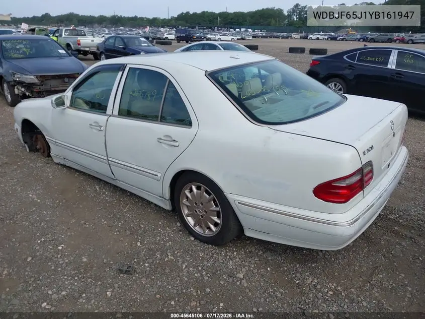2000 Mercedes-Benz E 320 VIN: WDBJF65J1YB161947 Lot: 45645106