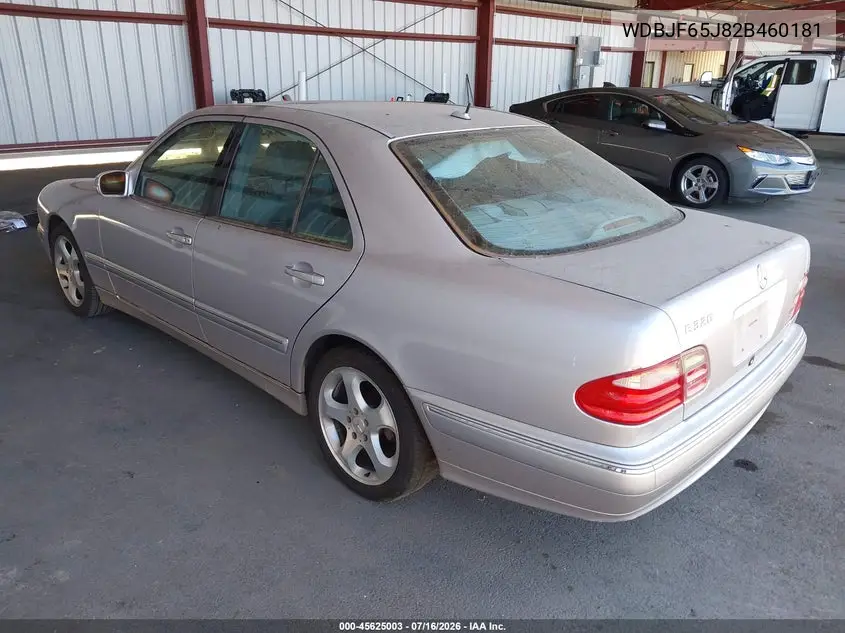 2002 Mercedes-Benz E 320 VIN: WDBJF65J82B460181 Lot: 45625003