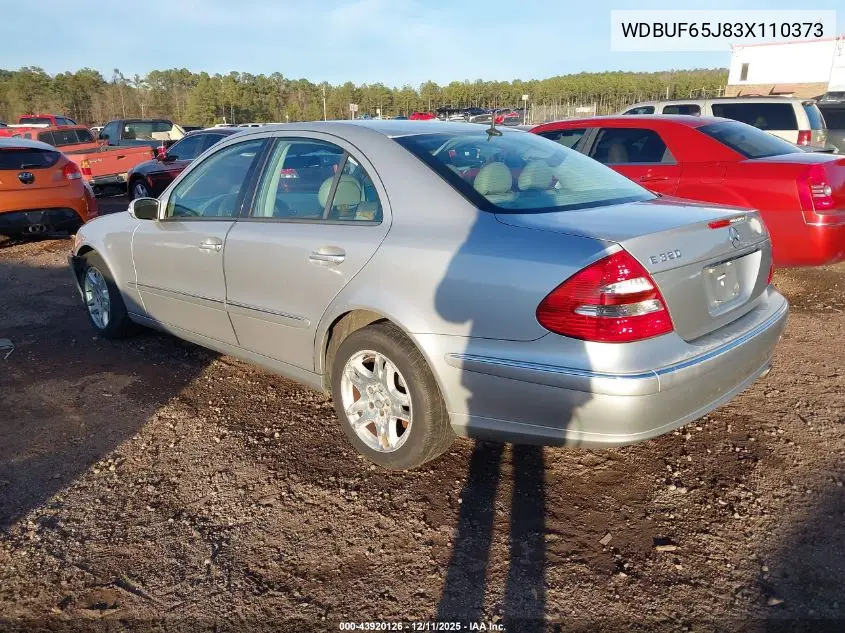 WDBUF65J83X110373 2003 Mercedes-Benz E 320