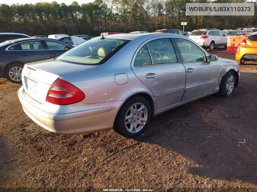 WDBUF65J83X110373 2003 Mercedes-Benz E 320