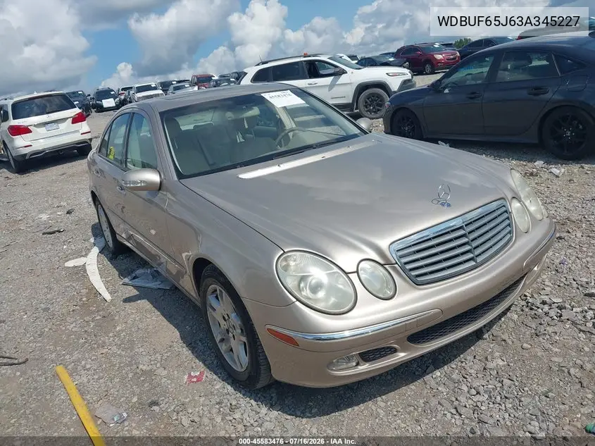 2003 Mercedes-Benz E 320 VIN: WDBUF65J63A345227 Lot: 45583476