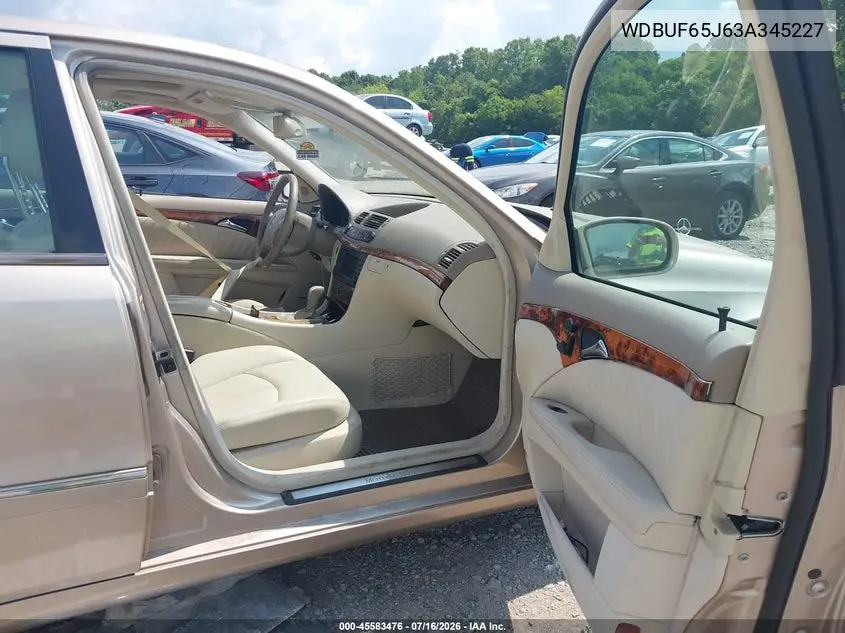 2003 Mercedes-Benz E 320 VIN: WDBUF65J63A345227 Lot: 45583476