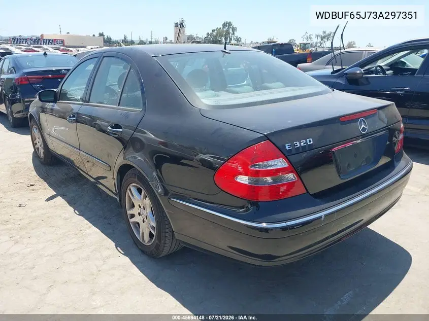 2003 Mercedes-Benz E 320 VIN: WDBUF65J73A297351 Lot: 45694148