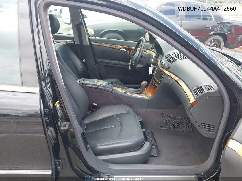 2004 Mercedes-Benz E 500 VIN: WDBUF70J44A412650 Lot: 45200704