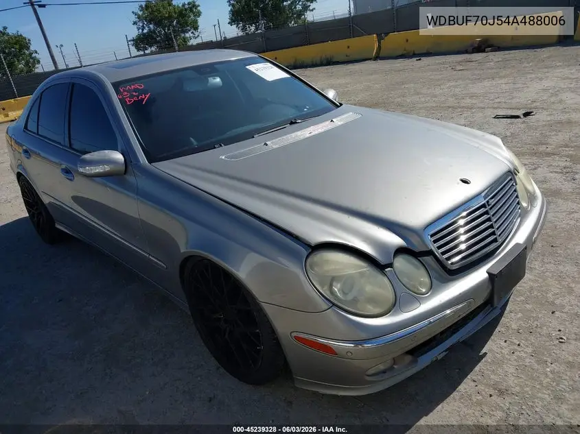 2004 Mercedes-Benz E 500 VIN: WDBUF70J54A488006 Lot: 45239328