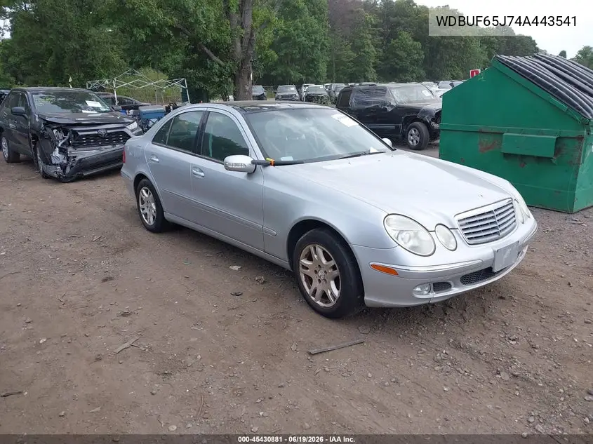 2004 Mercedes-Benz E 320 VIN: WDBUF65J74A443541 Lot: 45430881