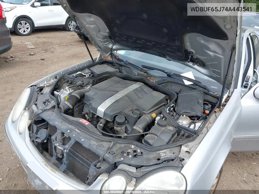 2004 Mercedes-Benz E 320 VIN: WDBUF65J74A443541 Lot: 45430881