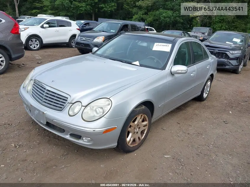 2004 Mercedes-Benz E 320 VIN: WDBUF65J74A443541 Lot: 45430881