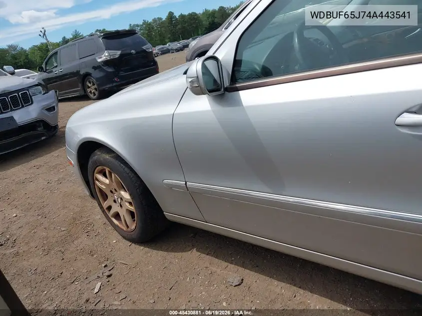 2004 Mercedes-Benz E 320 VIN: WDBUF65J74A443541 Lot: 45430881