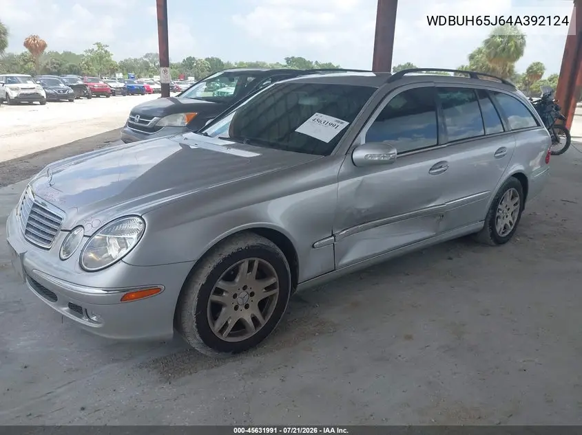2004 Mercedes-Benz E 320 VIN: WDBUH65J64A392124 Lot: 45631991