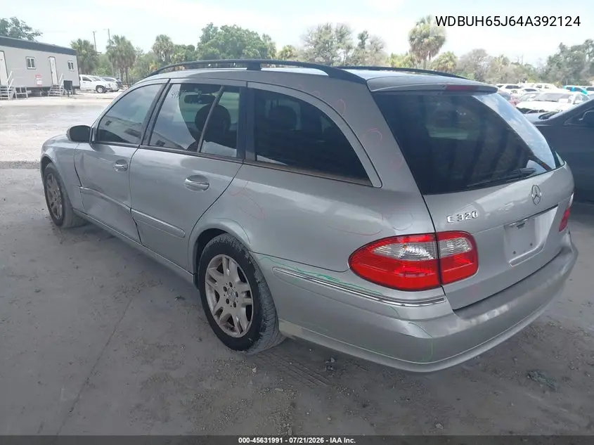 2004 Mercedes-Benz E 320 VIN: WDBUH65J64A392124 Lot: 45631991