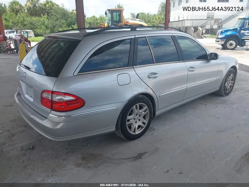 2004 Mercedes-Benz E 320 VIN: WDBUH65J64A392124 Lot: 45631991
