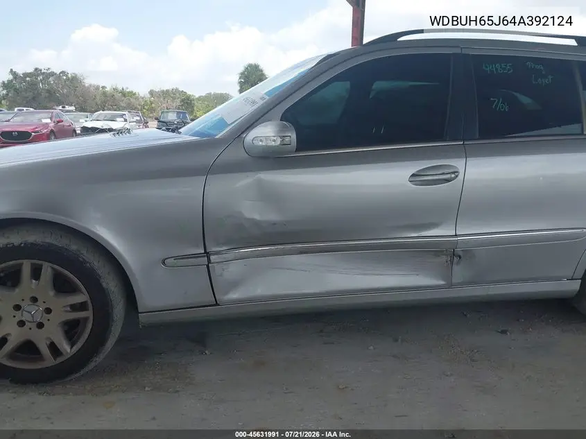 2004 Mercedes-Benz E 320 VIN: WDBUH65J64A392124 Lot: 45631991