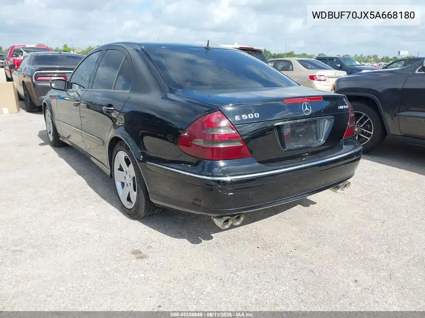 2005 Mercedes-Benz E 500 VIN: WDBUF70JX5A668180 Lot: 45356646