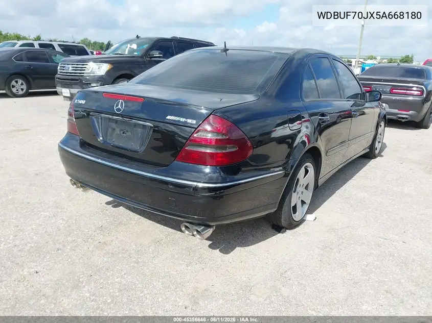 2005 Mercedes-Benz E 500 VIN: WDBUF70JX5A668180 Lot: 45356646