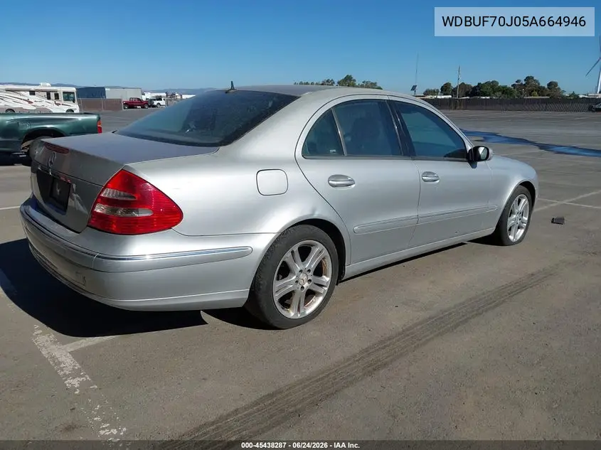 2005 Mercedes-Benz E 500 VIN: WDBUF70J05A664946 Lot: 45438287