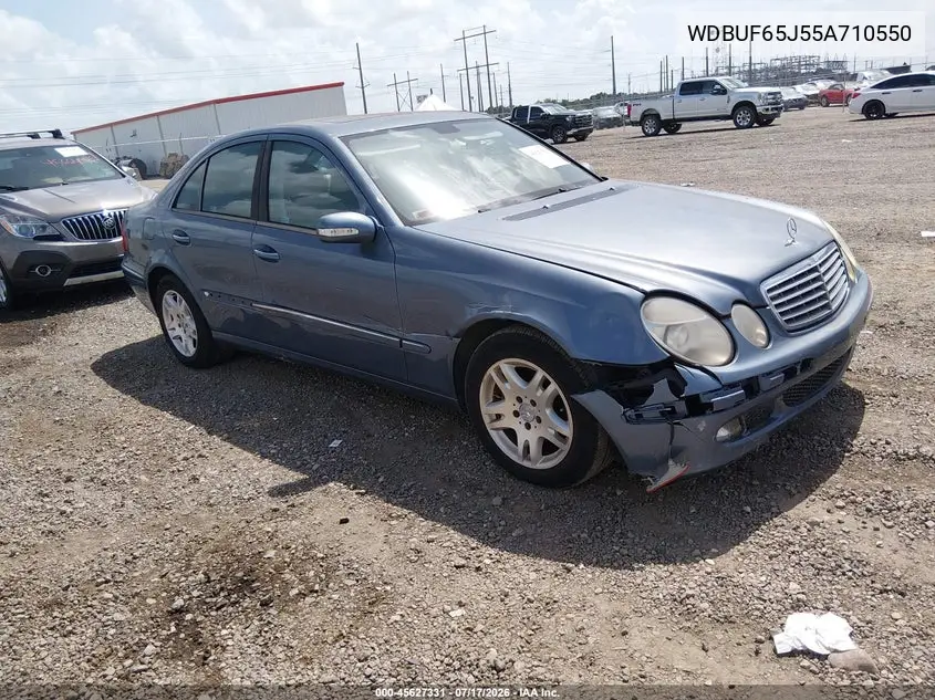 2005 Mercedes-Benz E 320 VIN: WDBUF65J55A710550 Lot: 45627331