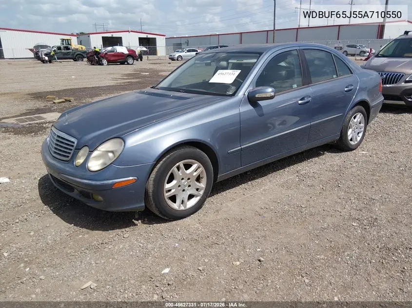 2005 Mercedes-Benz E 320 VIN: WDBUF65J55A710550 Lot: 45627331