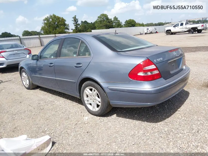 2005 Mercedes-Benz E 320 VIN: WDBUF65J55A710550 Lot: 45627331