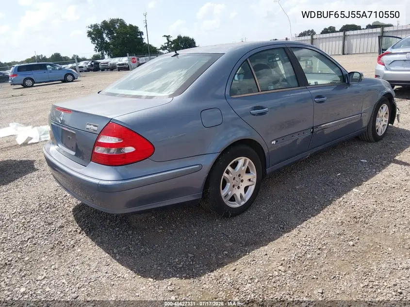 2005 Mercedes-Benz E 320 VIN: WDBUF65J55A710550 Lot: 45627331