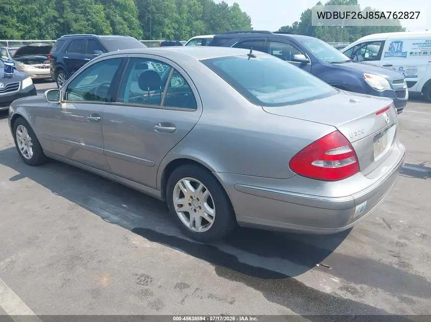 2005 Mercedes-Benz E 320 Cdi VIN: WDBUF26J85A762827 Lot: 45638594