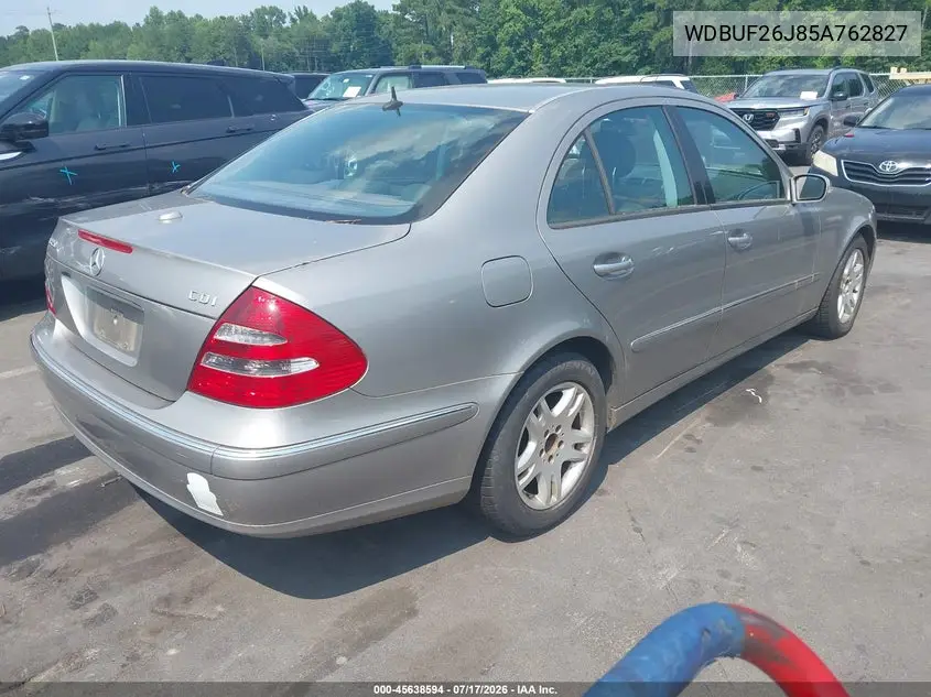 2005 Mercedes-Benz E 320 Cdi VIN: WDBUF26J85A762827 Lot: 45638594
