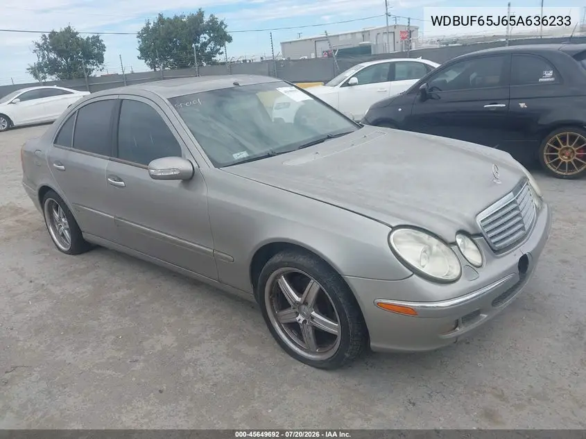 2005 Mercedes-Benz E 320 VIN: WDBUF65J65A636233 Lot: 45649692