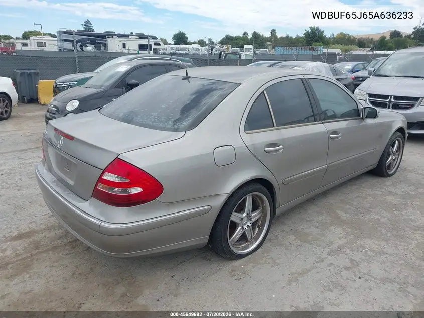 2005 Mercedes-Benz E 320 VIN: WDBUF65J65A636233 Lot: 45649692