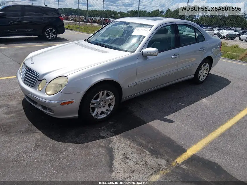 2006 Mercedes-Benz E-Class 3.5L VIN: WDBUF56JX6A801596 Lot: 45440746