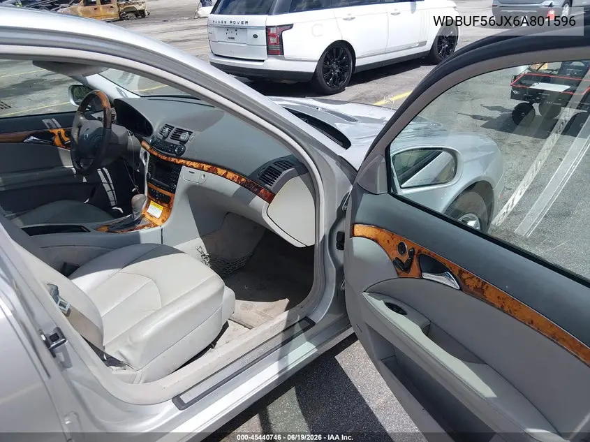2006 Mercedes-Benz E-Class 3.5L VIN: WDBUF56JX6A801596 Lot: 45440746