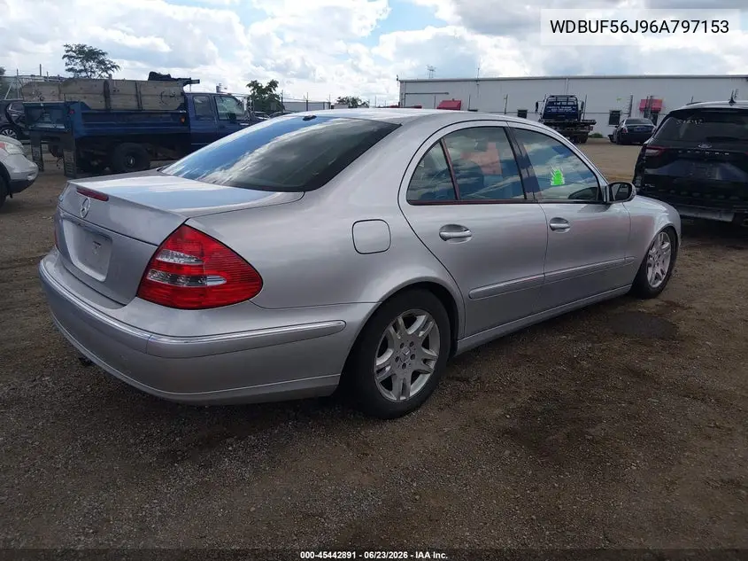 2006 Mercedes-Benz E-Class 3.5L VIN: WDBUF56J96A797153 Lot: 45442891
