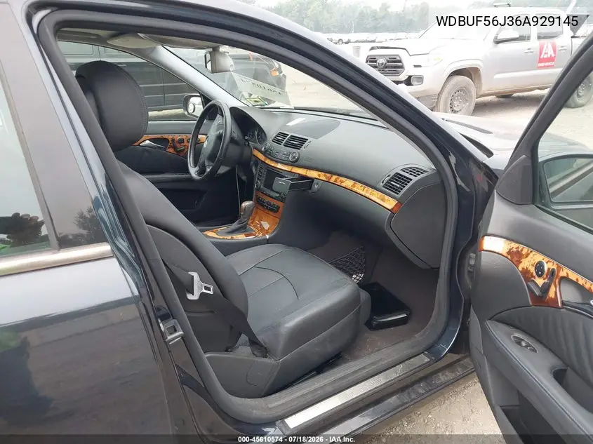 2006 Mercedes-Benz E 350 VIN: WDBUF56J36A929145 Lot: 45610574