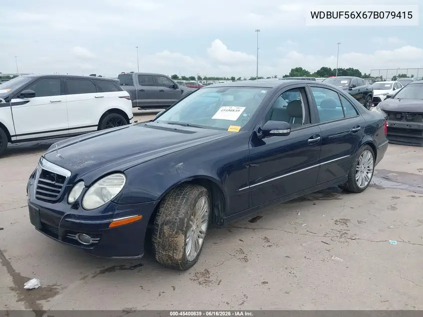 2007 Mercedes-Benz E 350 VIN: WDBUF56X67B079415 Lot: 45400839