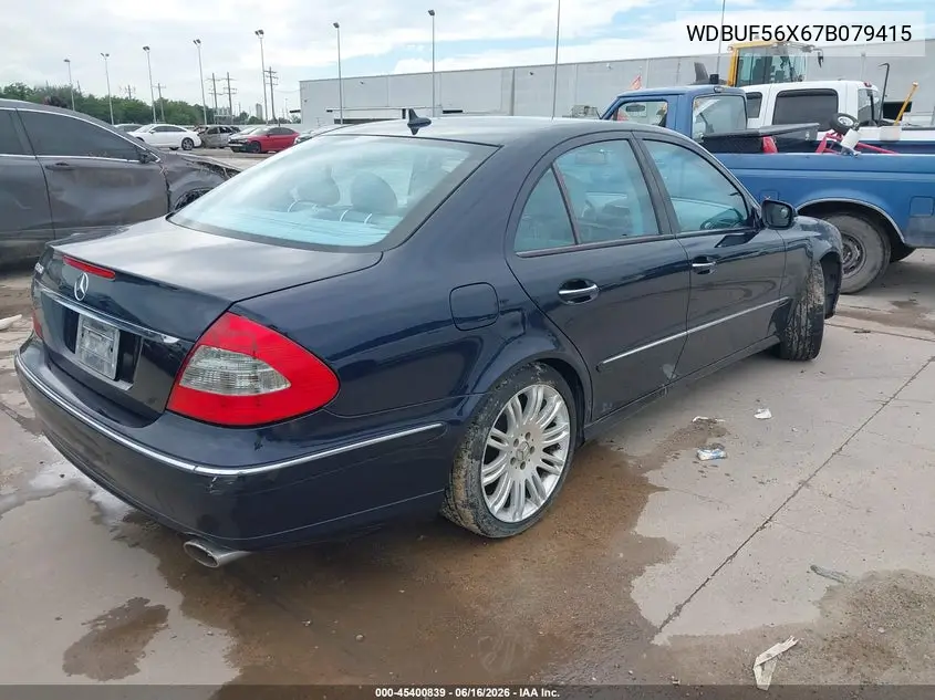 2007 Mercedes-Benz E 350 VIN: WDBUF56X67B079415 Lot: 45400839