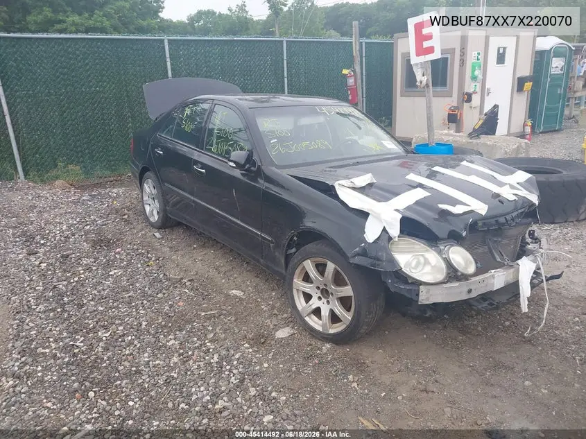 2007 Mercedes-Benz E 350 4Matic VIN: WDBUF87XX7X220070 Lot: 45414492