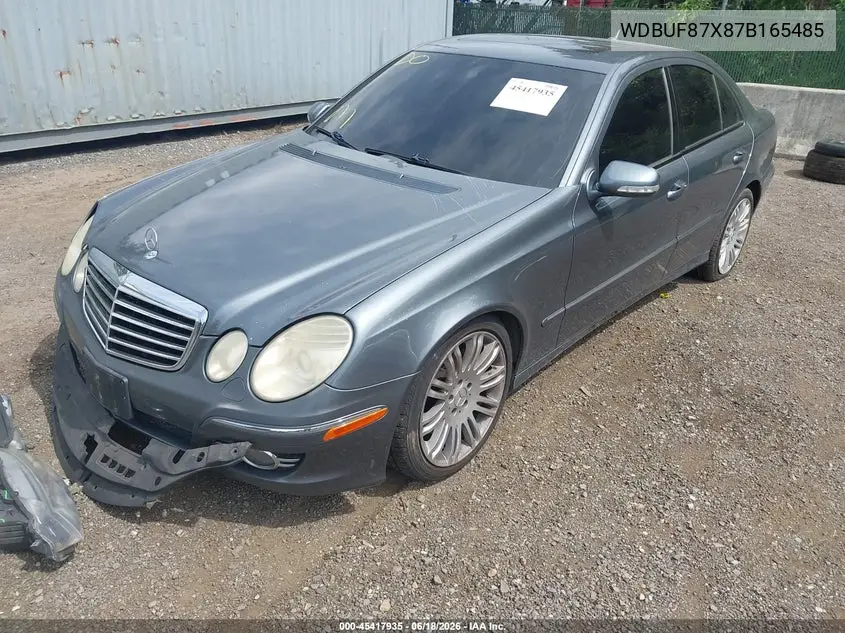 2007 Mercedes-Benz E 350 4Matic VIN: WDBUF87X87B165485 Lot: 45417935