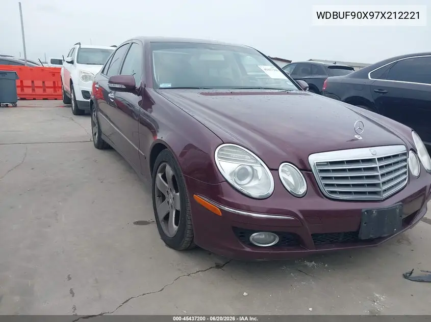 2007 Mercedes-Benz E 550 4Matic VIN: WDBUF90X97X212221 Lot: 45437200