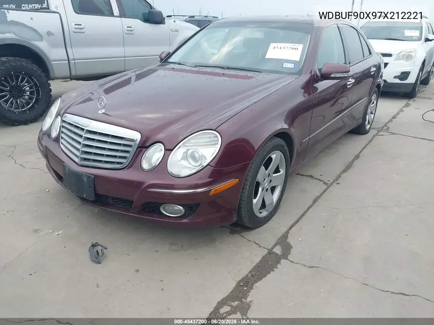 2007 Mercedes-Benz E 550 4Matic VIN: WDBUF90X97X212221 Lot: 45437200