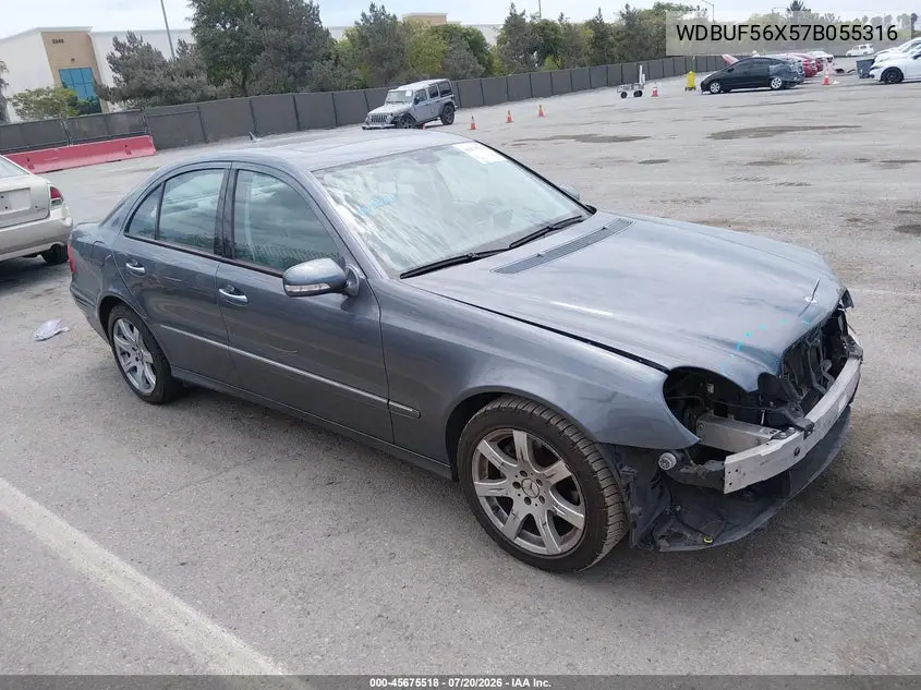 2007 Mercedes-Benz E 350 VIN: WDBUF56X57B055316 Lot: 45675518
