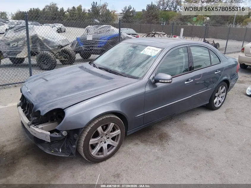 2007 Mercedes-Benz E 350 VIN: WDBUF56X57B055316 Lot: 45675518